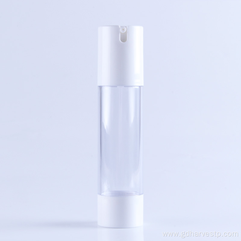15ml 30ml 50ml Round White Airless Bottle Pump