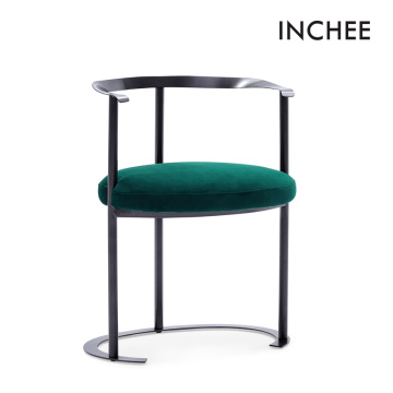 Cadeiras de refeições de moldura de metal de aço inoxidável
