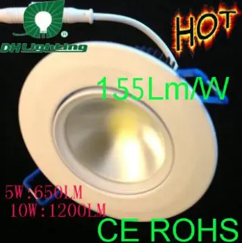 New Design155lm/W COB Dimmable10WLED Ceiling light downlight Bulb Lamp