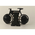 Relógio de mesa de bicicleta preta de luxo