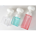 Facial cleanser foam bottles with flower shape pump
