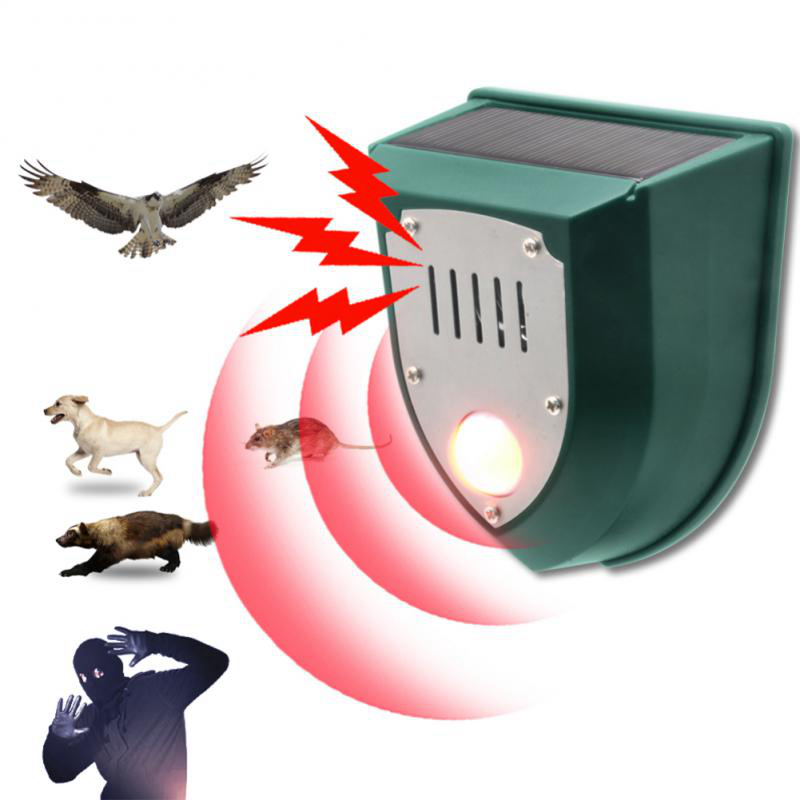 Solar Charged Ultrasonic Remover Repeller Animal Device