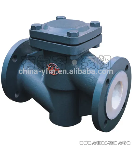 PFA Lined Straight through check valve manufacturers