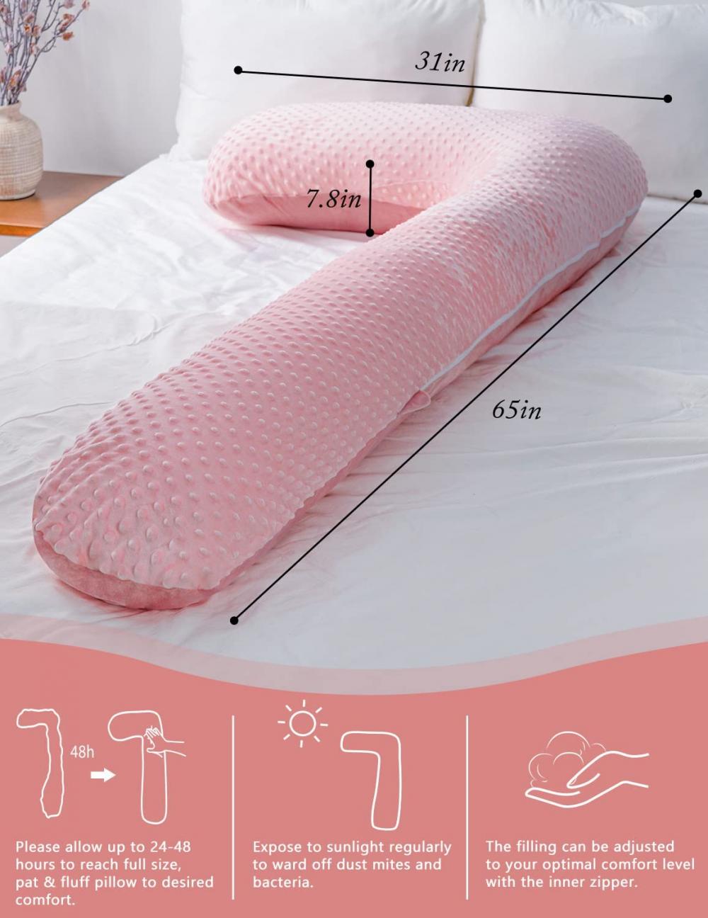 Pink L Pregnancy Pillow347 Jpg