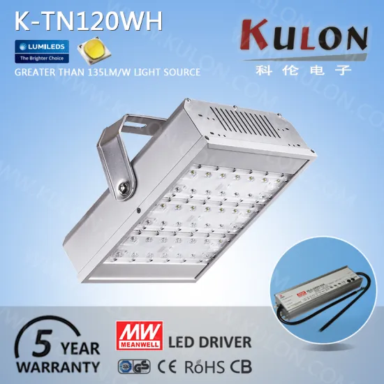 Meanwell power supply 12000 lumens 120w led tunnel light