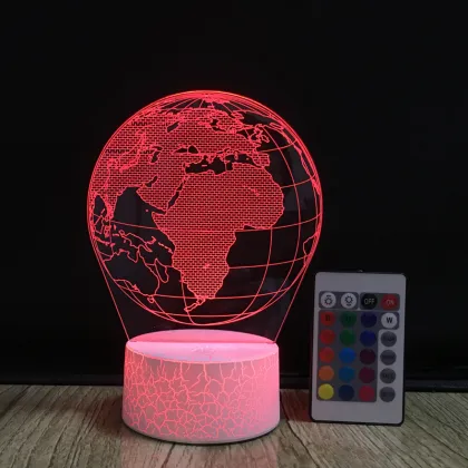 Cool Global Night Light 3D LED Earth Globe Map Lamp