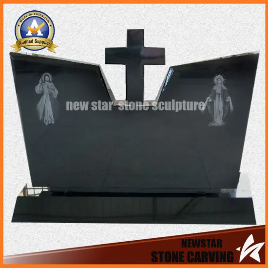 High Quality Chinese Black Granite Headstone Memorial