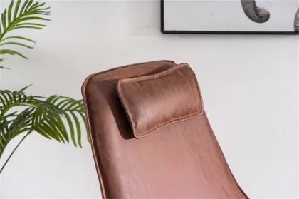 Mid-century Modern Style Rocking Chair with Removable Cover and Reclining Feature