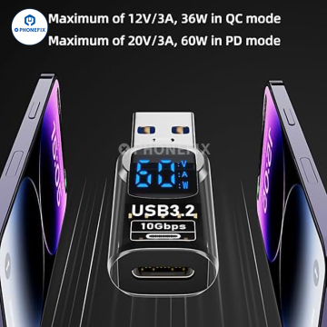GaN PD-100W Charger with Convertible Plug for Laptops and Mobile Phone