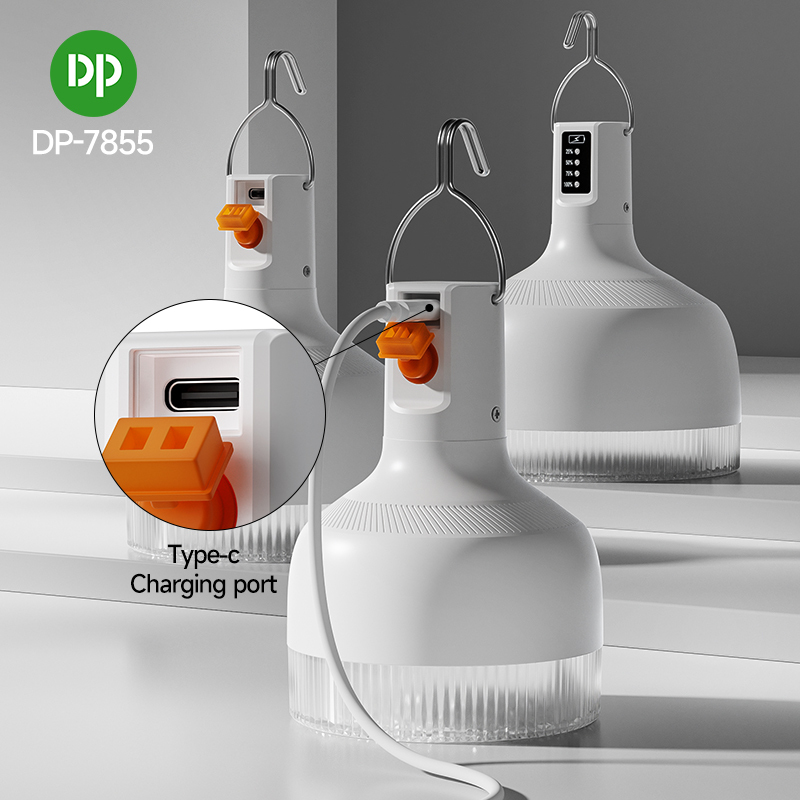 LED Rechargeable Bulb Camping Light with Lithium Battery - DP