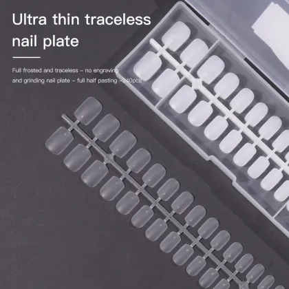OEM Artificial Fingernails - Thin, Traceless Nail Plates with Various Paste and Material Options