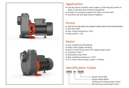 LEO Energy Saving Water Pump 0.125Kw 0.15Hp