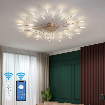 OEM Modern Fireworks LED LEAILE Lampu untuk ruang tamu