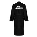 luxury custom black cotton terry towel robe bathrobe