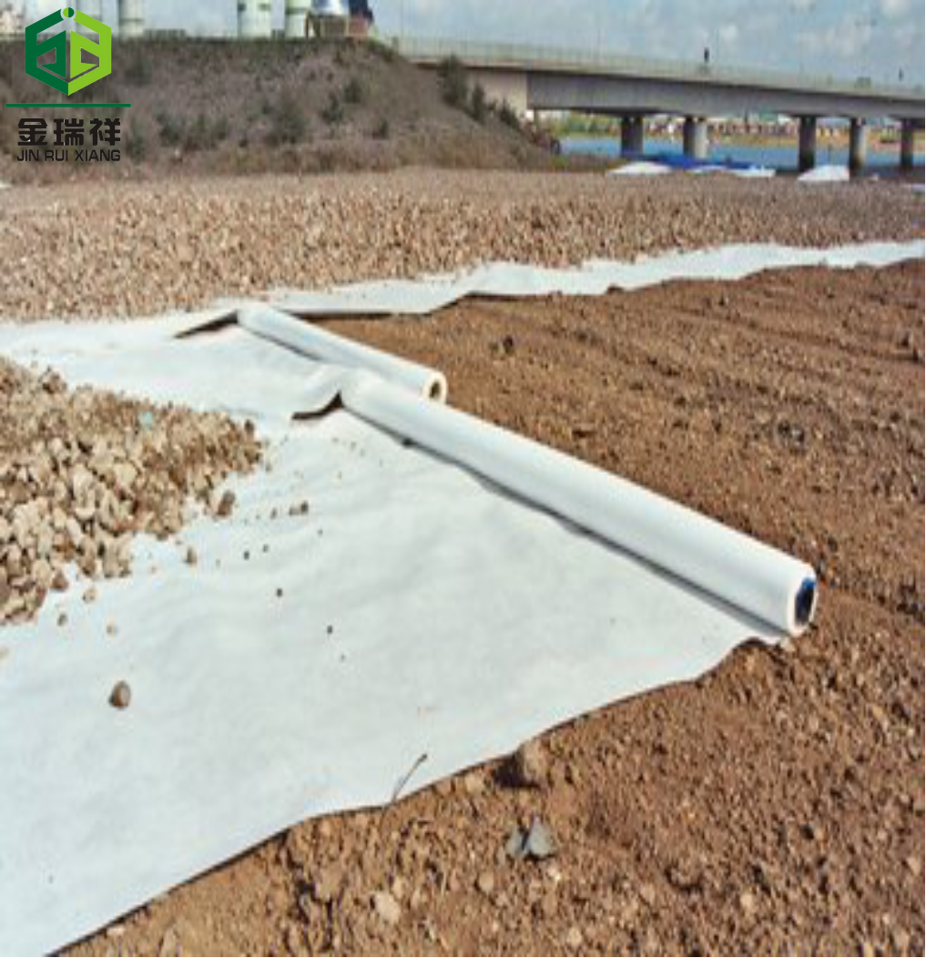 Pet Geotextile Rolls Road Road White 300GSM