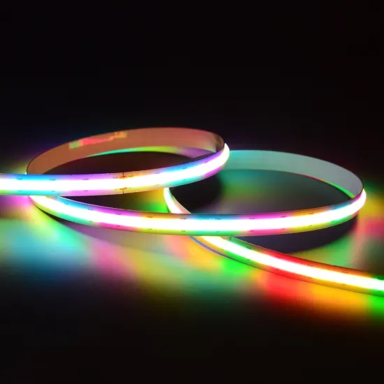 App-Controlled RGB LED COB Strip Light - Music Reactive 24V Flexible Rope Light