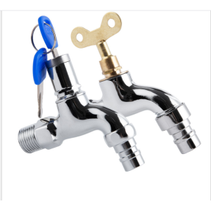 크롬 지상 아연 열쇠를 가진 찬 플라스틱 자물쇠 손잡이 금관 악기 수도꼭지 꼭지