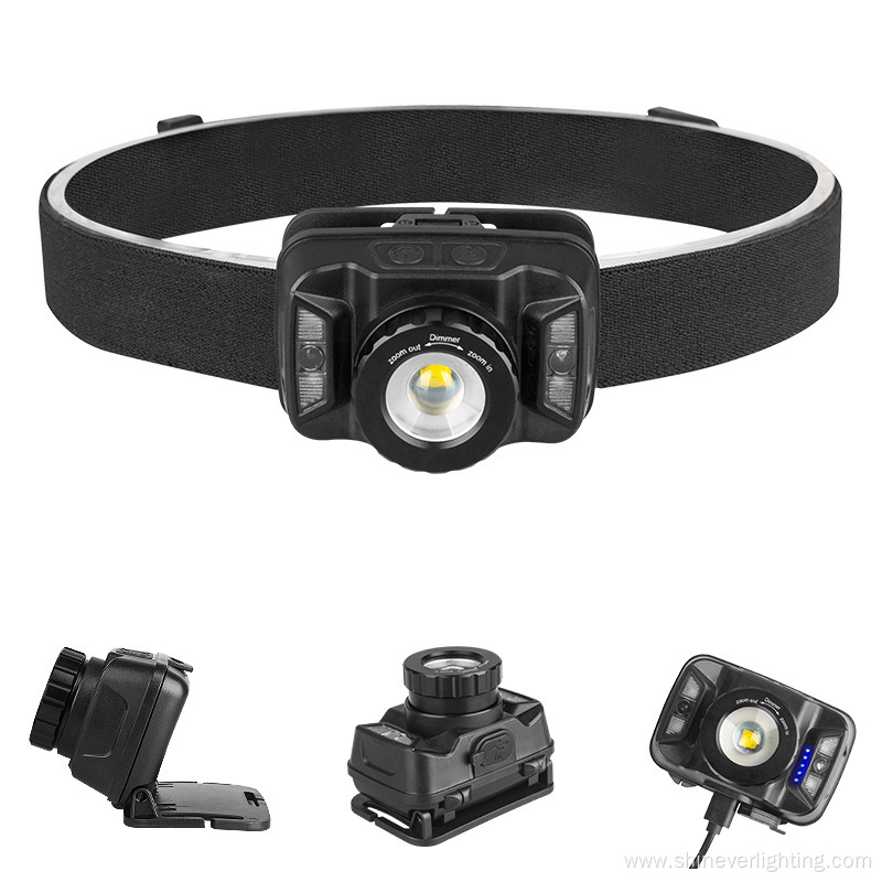 USB Charging Zoom Sensing Headlamp