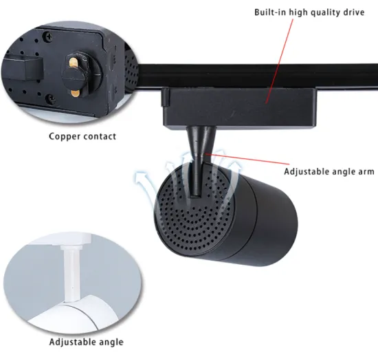Concentrating track lights are used for plant