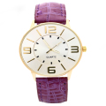 Dubbele Spiegel Rose Gold Dail Leather Watch Fashion