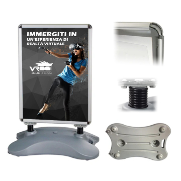 Customizable Water-Based Outdoor Advertising Display Stands: Aluminum Floor Signs & Poster Stands