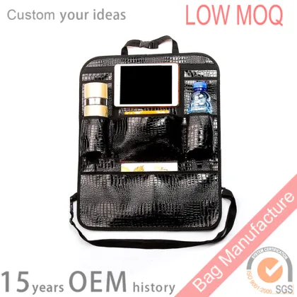 Luxury Alligator Car seat Organizers for car backseat