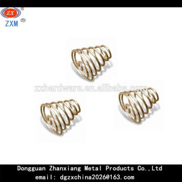high quality gold plated spiral spring, compression spring