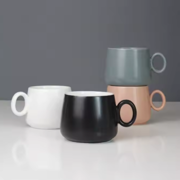 Wholesale Customized Design Ceramic Mugs 280ml - Promotional Matte Finish Coffee Cups