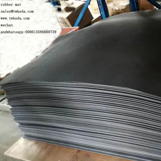 Black High-Reliable Quality Rubber Mat and Block