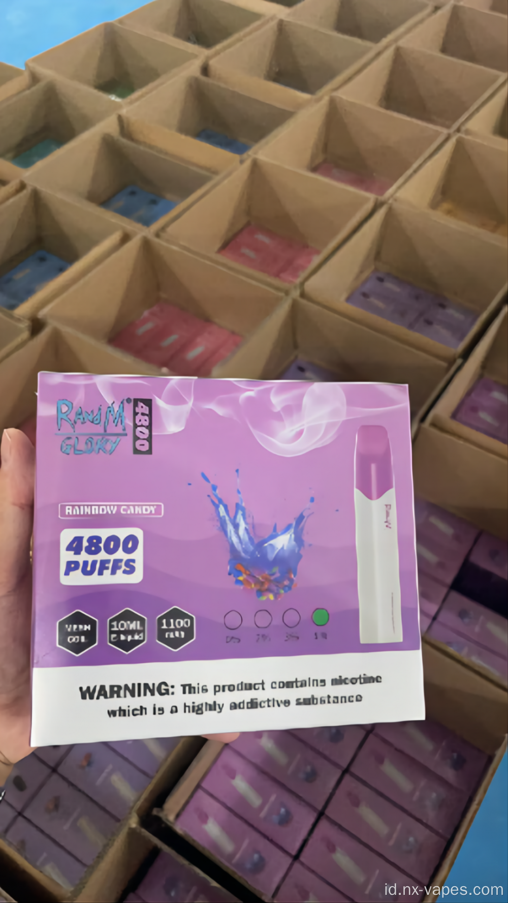 Grosir Randm Glory 4800puffs sekali pakai