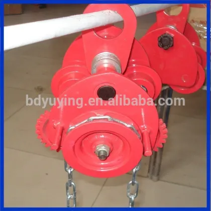 mannual plain trolley/hand trolley/monorail trolley GCL type beam trolley