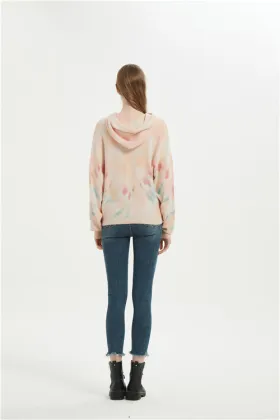 Dec Tie Dye Wool Cashmere Hoodie