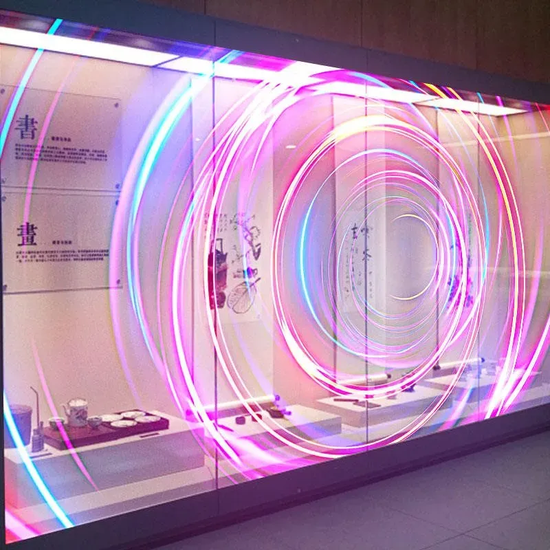 COB LED Transparent Film Screen P3.91 Indoor Full Color Display Window