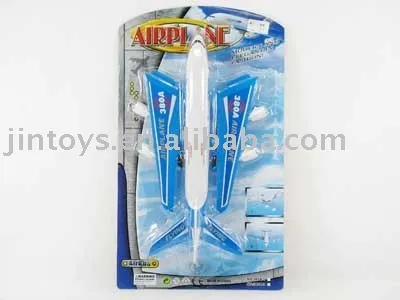 Plastic Toy , Pull Line Aerobus with 2 Different Colors