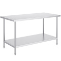 stainless steel work table adjustable height