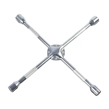 4 Way Cross Lug Wrench Cross Bolt Nut Spanner