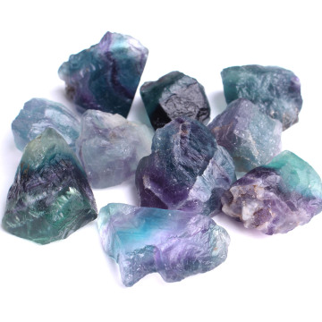 1PC Natural Rainbow Fluorite Colorful Crystal Rough Stone Raw Gemstone Mineral Specimen Irregular Home Decor Reiki Healing