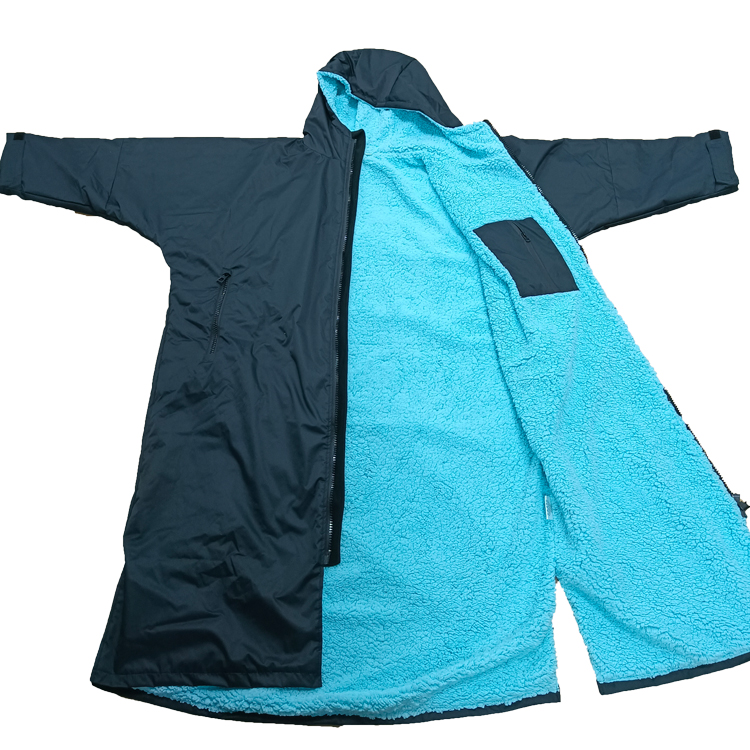 womens waterproof chaging robe with fleece lining