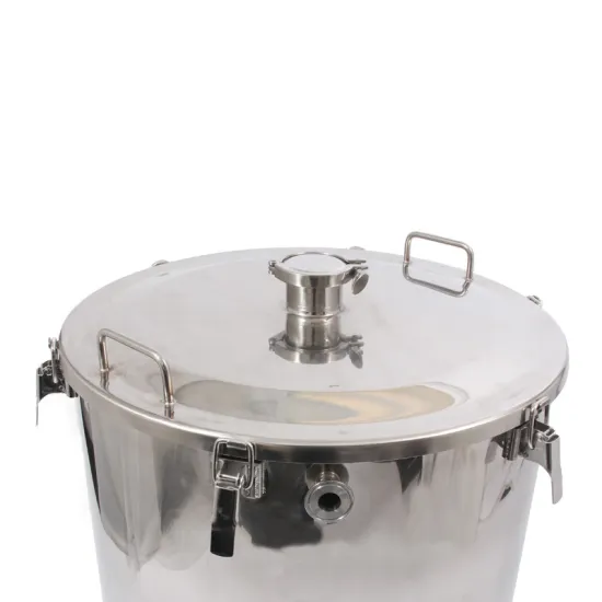 80 Gallon Mash Tun with 3 Recirculating Fittings and Manway