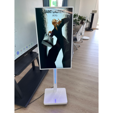 Rotary Indoor LCD Mobile Totem למידע בקמפוס