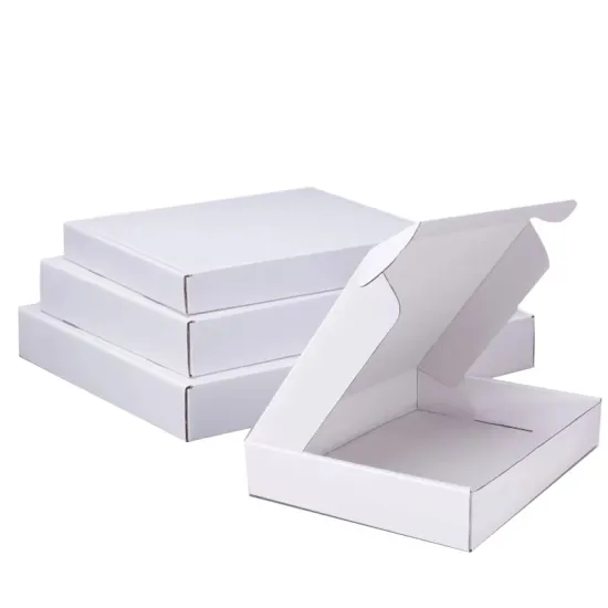 White Shipping Corrugated Packaging Boxes