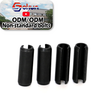 Black Spring Steel Slotted Spring Split Pins (DIN 1481) - 4 x 16: Robust and Dependable Fastening Solutions