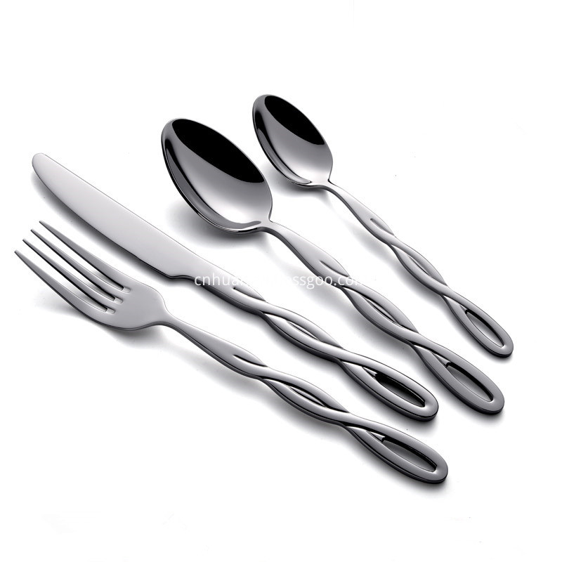 Stainless Steel Cutlery Set With Stand