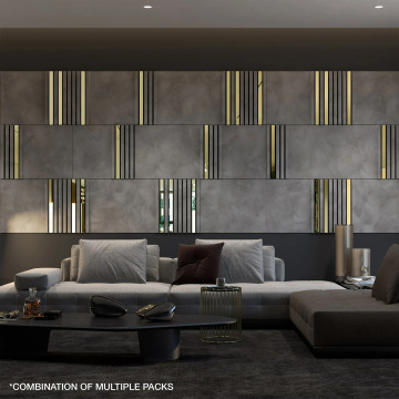Streifenspiegel dekorative Beton 3D -Wandplatte