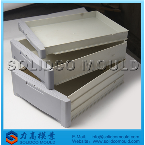 Plastic hot sale customized transparent fridge drawer mould