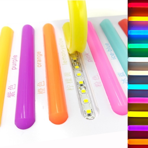 6mm/8mm/12mm separados de silicone flexível neon gel de sílica