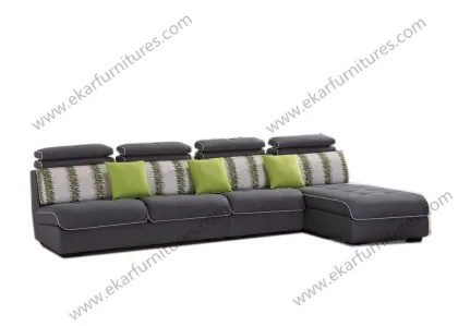 American Wooden Slat Children Cushion Fabric Sofa