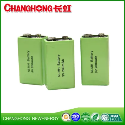 9V ni-mh rechargeable battery Sealed rechargeable Nickel Metal Hydride battery