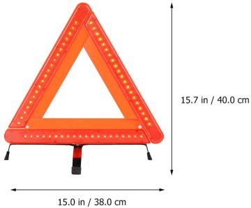 Triangle d'avertissement LED avec certificat CE