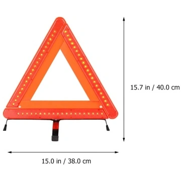 Panneau de signalisation de voiture de sécurité Triangle d'avertissement  mobile - Chine Auto accessoire, Triangle de présignalisation